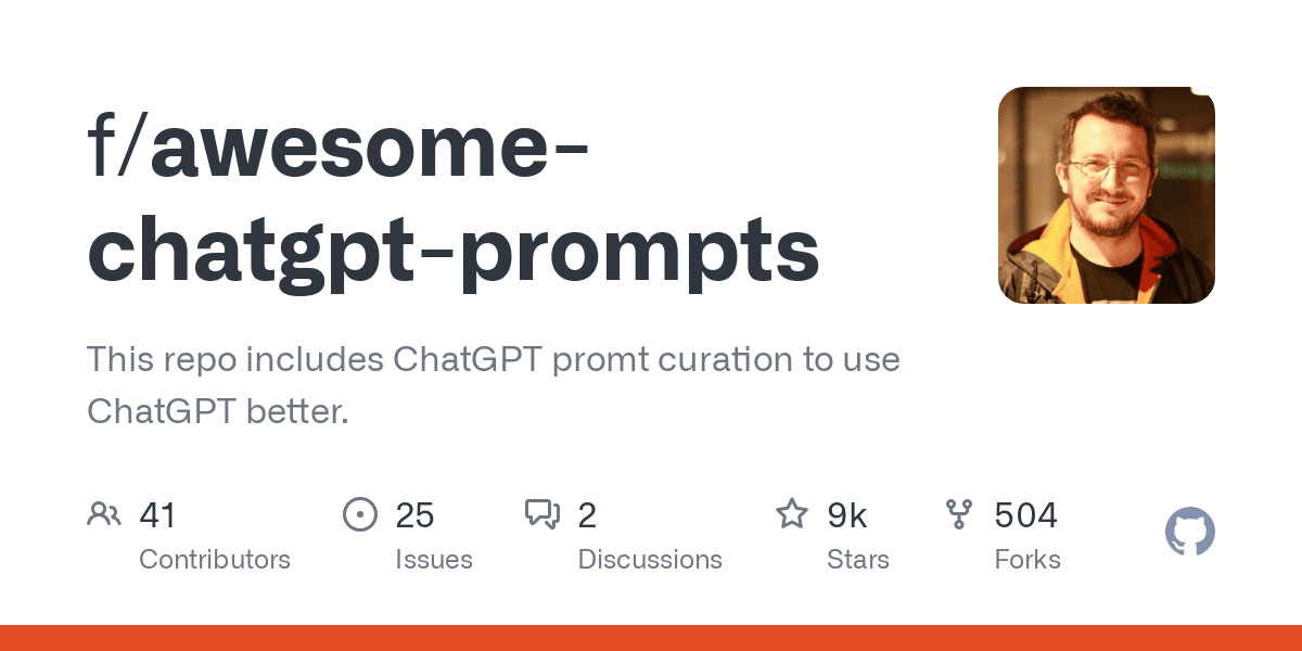Awesome ChatGPT prompts
